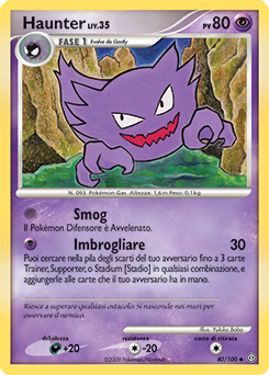 Haunter 040/106 — Fronte Di Tempesta (Italian Pokémon TCG card)