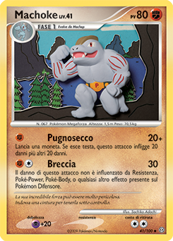 Machoke 041/106 — Fronte Di Tempesta (Italian Pokémon TCG card)