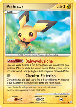 Pichu 045/106 — Fronte Di Tempesta (Italian Pokémon TCG card)