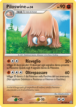 Piloswine 046/106 — Fronte Di Tempesta (Italian Pokémon TCG card)
