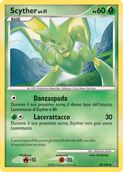 Scyther 049/106 — Fronte Di Tempesta (Italian Pokémon TCG card)