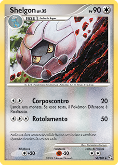 Shelgon 050/106 — Fronte Di Tempesta (Italian Pokémon TCG card)