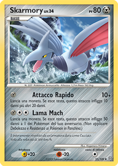 Skarmory 051/106 — Fronte Di Tempesta (Italian Pokémon TCG card)