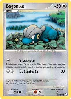 Bagon 053/106 — Fronte Di Tempesta (Italian Pokémon TCG card)
