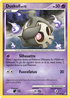 Duskull 059/106 — Fronte Di Tempesta (Italian Pokémon TCG card)