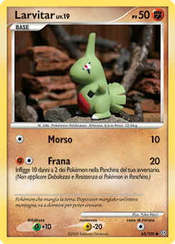 Larvitar 063/106 — Fronte Di Tempesta (Italian Pokémon TCG card)