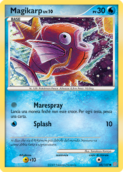 Magikarp 065/106 — Fronte Di Tempesta (Italian Pokémon TCG card)