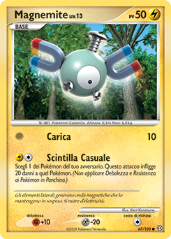 Magnemite 067/106 — Fronte Di Tempesta (Italian Pokémon TCG card)