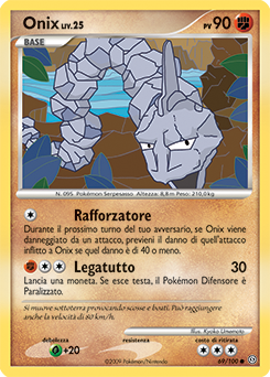 Onix 069/106 — Fronte Di Tempesta (Italian Pokémon TCG card)