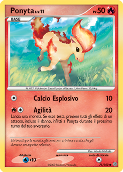Ponyta 071/106 — Fronte Di Tempesta (Italian Pokémon TCG card)