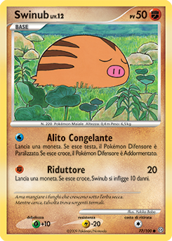 Swinub 077/106 — Fronte Di Tempesta (Italian Pokémon TCG card)