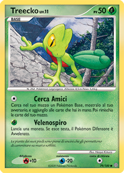 Treecko 079/106 — Fronte Di Tempesta (Italian Pokémon TCG card)
