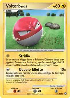 Voltorb 080/106 — Fronte Di Tempesta (Italian Pokémon TCG card)