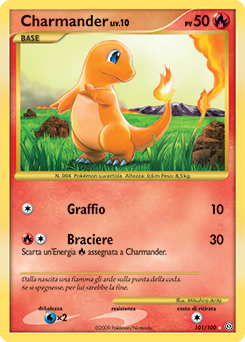 Charmander 101/106 — Fronte Di Tempesta (Italian Pokémon TCG card)