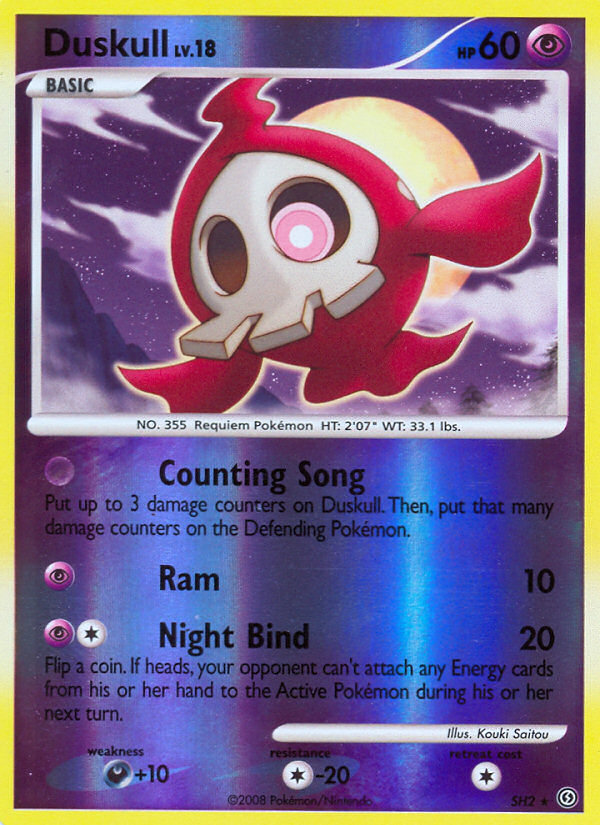 Duskull SH2 — Fronte Di Tempesta (Italian Pokémon TCG card)