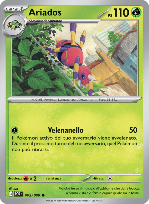 Ariados 002 — Equilibrio Perfetto (Italian Pokémon TCG card)
