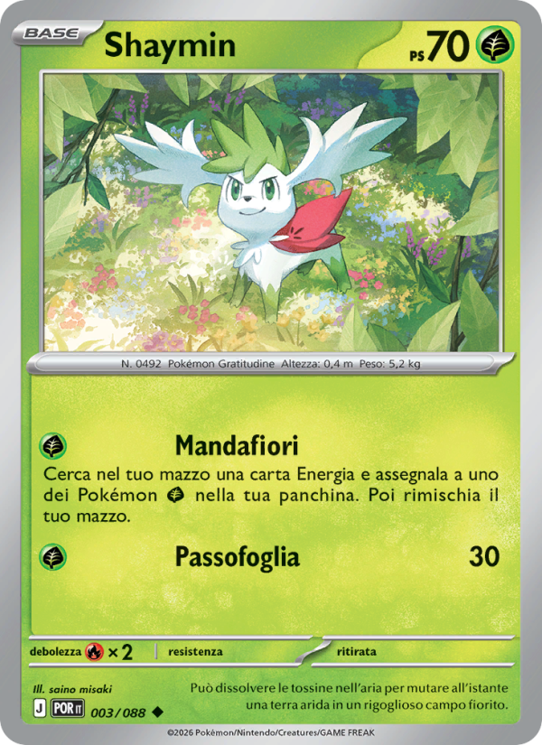 Shaymin 003 — Equilibrio Perfetto (Italian Pokémon TCG card)