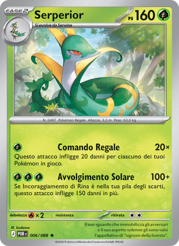 Serperior 006 — Equilibrio Perfetto (Italian Pokémon TCG card)