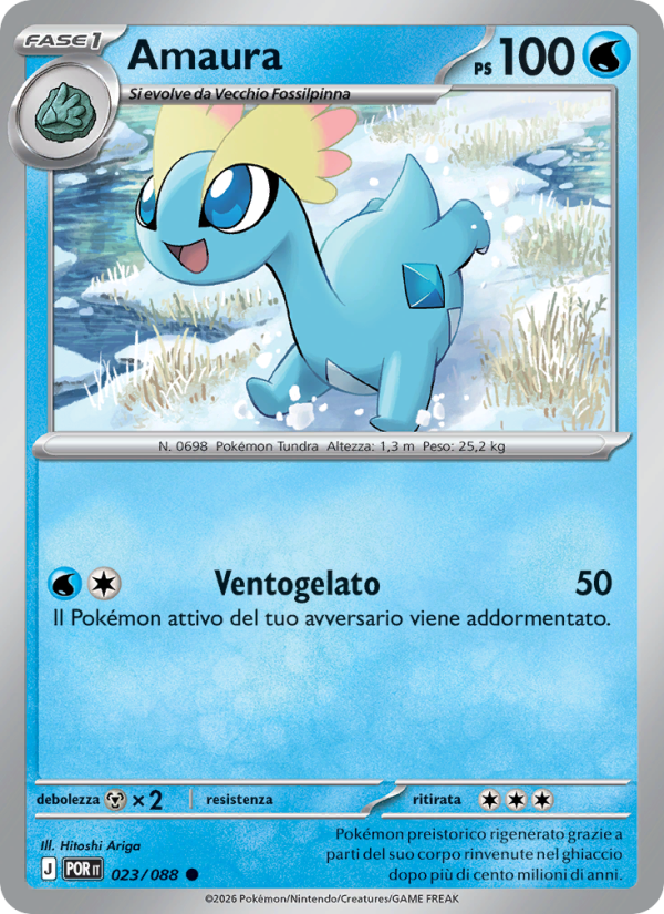 Amaura 023 — Equilibrio Perfetto (Italian Pokémon TCG card)