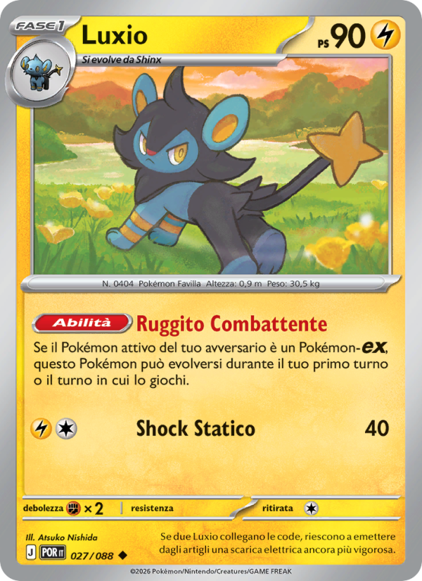 Luxio 027 — Equilibrio Perfetto (Italian Pokémon TCG card)