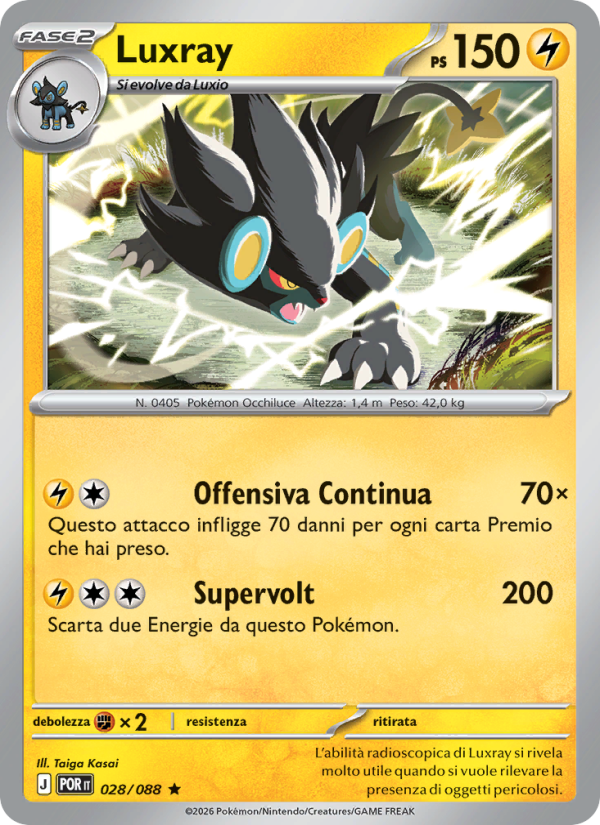 Luxray 028 — Equilibrio Perfetto (Italian Pokémon TCG card)
