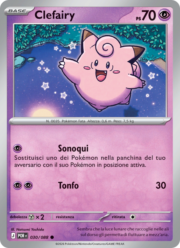 Clefairy 030 — Equilibrio Perfetto (Italian Pokémon TCG card)