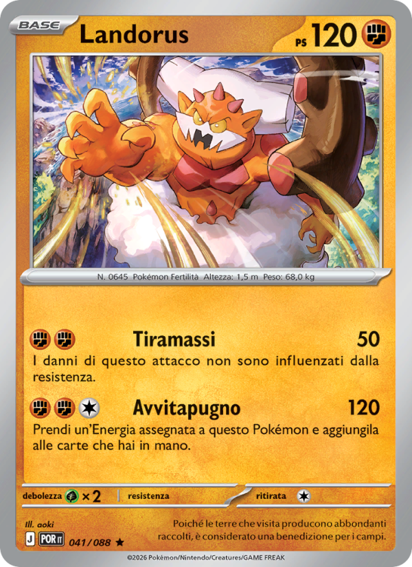 Landorus 041 — Equilibrio Perfetto (Italian Pokémon TCG card)