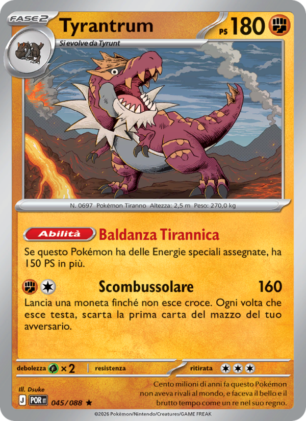 Tyrantrum 045 — Equilibrio Perfetto (Italian Pokémon TCG card)