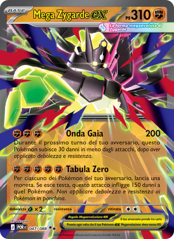 Mega Zygarde-ex 047 — Equilibrio Perfetto (Italian Pokémon TCG card)