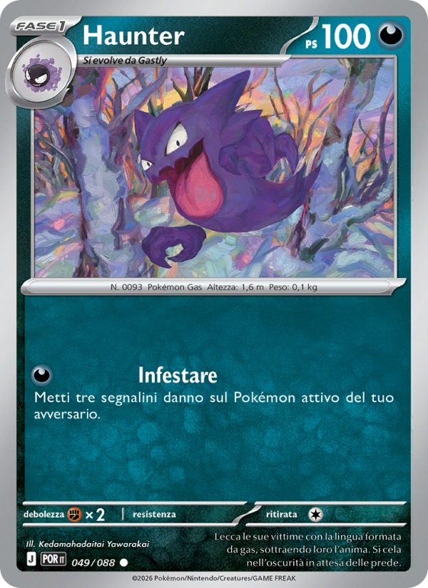 Haunter 049 — Equilibrio Perfetto (Italian Pokémon TCG card)