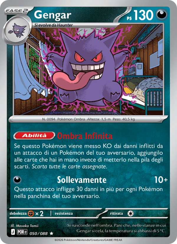 Gengar 050 — Equilibrio Perfetto (Italian Pokémon TCG card)