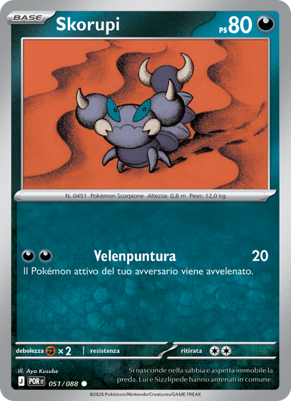 Skorupi 051 — Equilibrio Perfetto (Italian Pokémon TCG card)