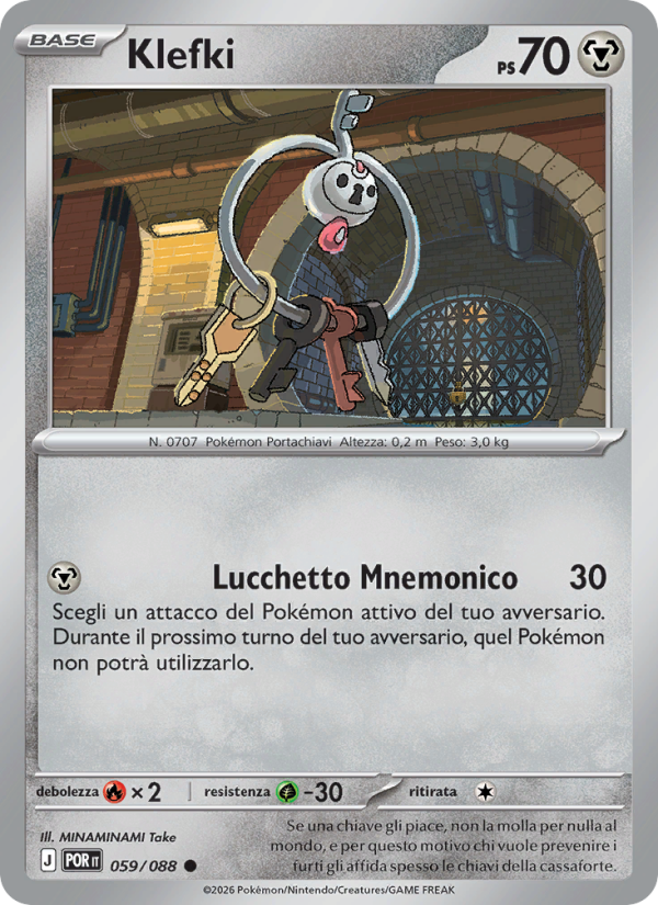 Klefki 059 — Equilibrio Perfetto (Italian Pokémon TCG card)