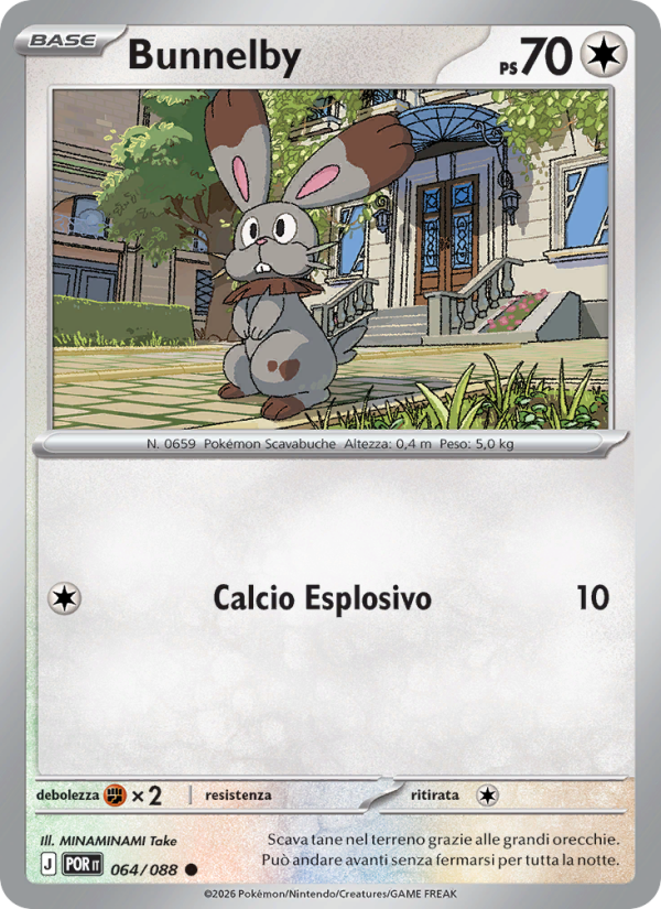Bunnelby 064 — Equilibrio Perfetto (Italian Pokémon TCG card)