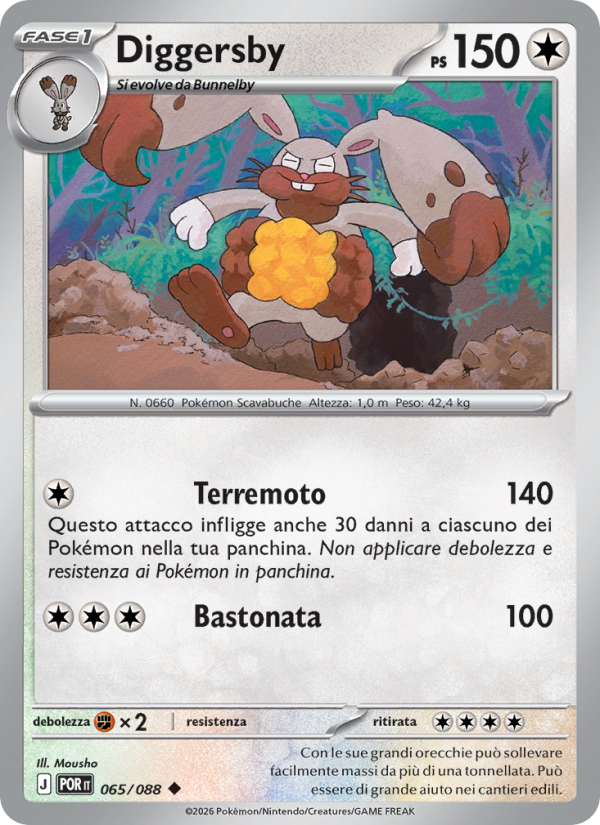 Diggersby 065 — Equilibrio Perfetto (Italian Pokémon TCG card)