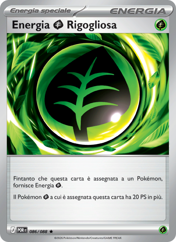 Energia Grass Rigogliosa 086 — Equilibrio Perfetto (Italian Pokémon TCG card)