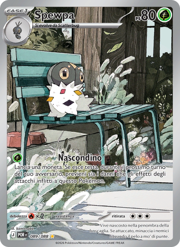 Spewpa 089 — Equilibrio Perfetto (Italian Pokémon TCG card)