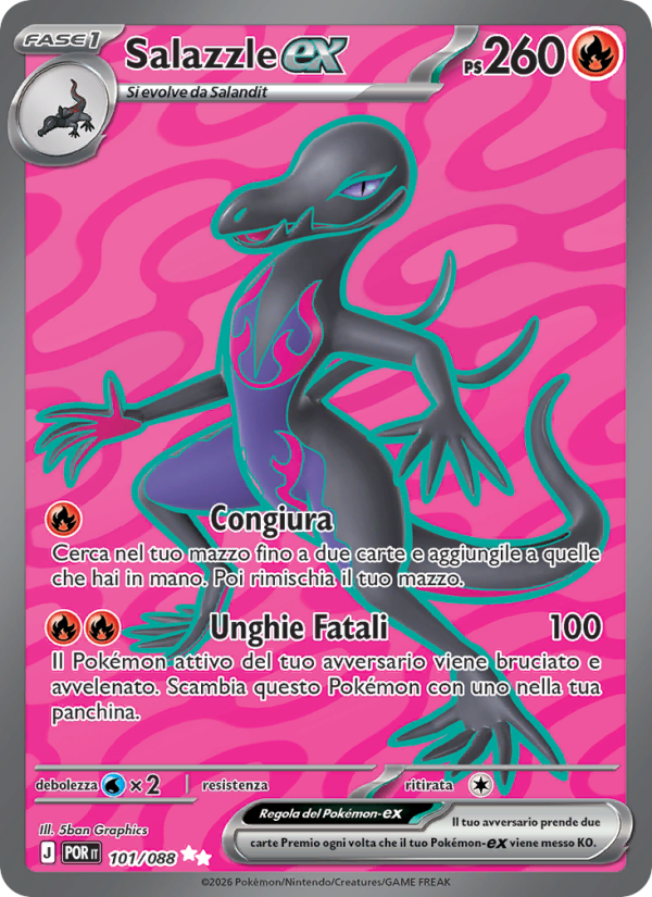 Salazzle-ex 101 — Equilibrio Perfetto (Italian Pokémon TCG card)