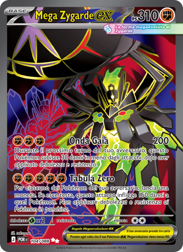 Mega Zygarde-ex 104 — Equilibrio Perfetto (Italian Pokémon TCG card)