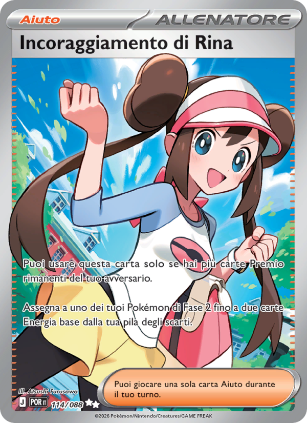 Incoraggiamento di Rina 114 — Equilibrio Perfetto (Italian Pokémon TCG card)