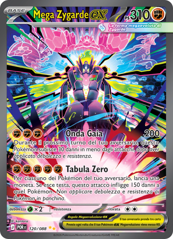 Mega Zygarde-ex 120 — Equilibrio Perfetto (Italian Pokémon TCG card)