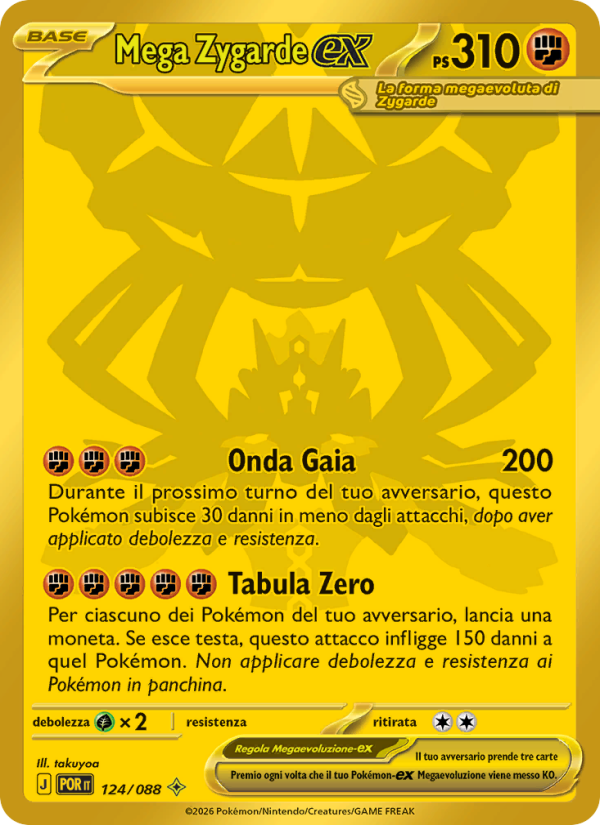 Mega Zygarde-ex 124 — Equilibrio Perfetto (Italian Pokémon TCG card)