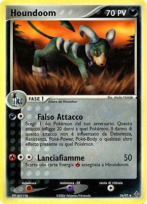 Houndoom 034 — EX Drago (Italian Pokémon TCG card)