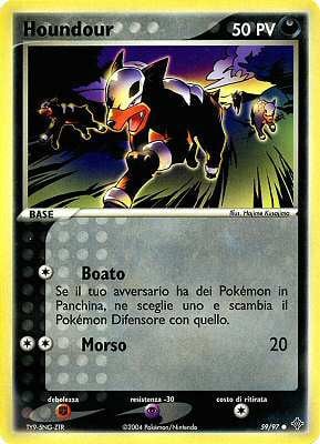 Houndour 059 — EX Drago (Italian Pokémon TCG card)
