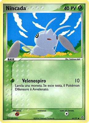 Nincada 066 — EX Drago (Italian Pokémon TCG card)