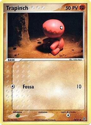 Trapinch 078 — EX Drago (Italian Pokémon TCG card)