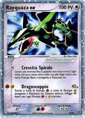 Rayquaza ex 097 — EX Drago (Italian Pokémon TCG card)