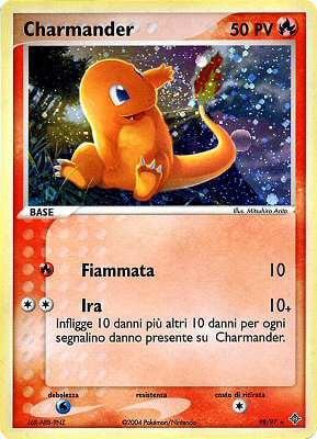 Charmander 098 — EX Drago (Italian Pokémon TCG card)