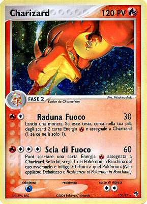 Charizard 100 — EX Drago (Italian Pokémon TCG card)