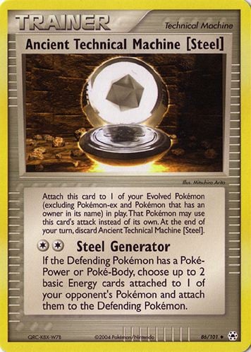 Antico Macchinario Tecnico [Acciaio] 086 — EX Leggende Nascoste (Italian Pokémon TCG card)